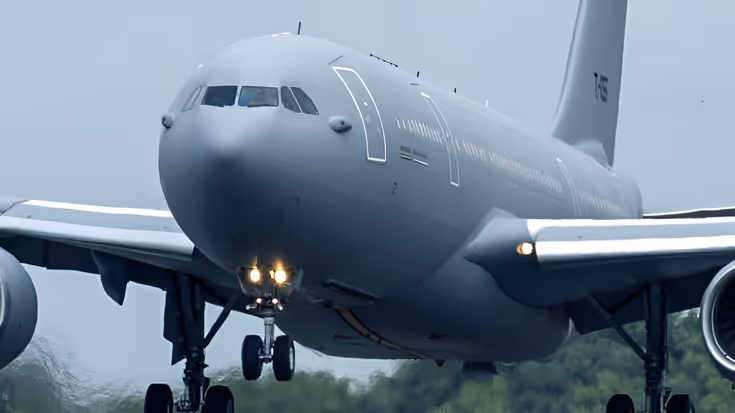 Afbeelding vliegtuig die opstijgt