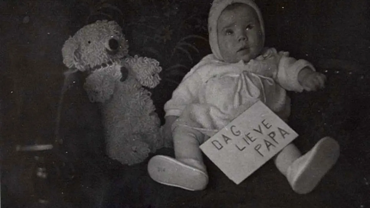 Historische foto baby.