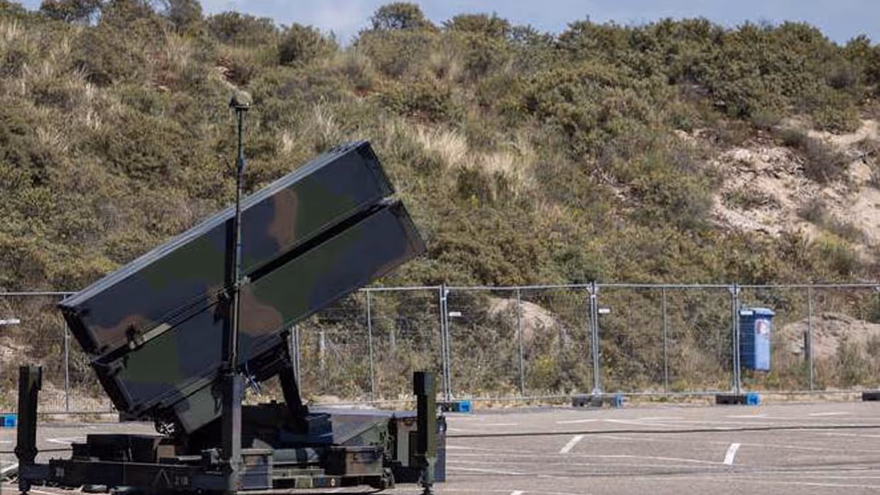 Luchtverdedigingssysteem in het veld.