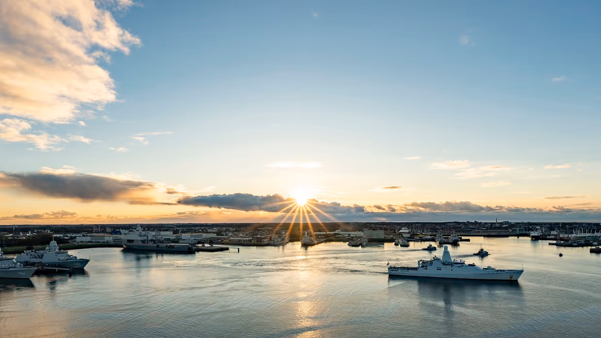 Panoramafoto van de Nieuwe Haven.