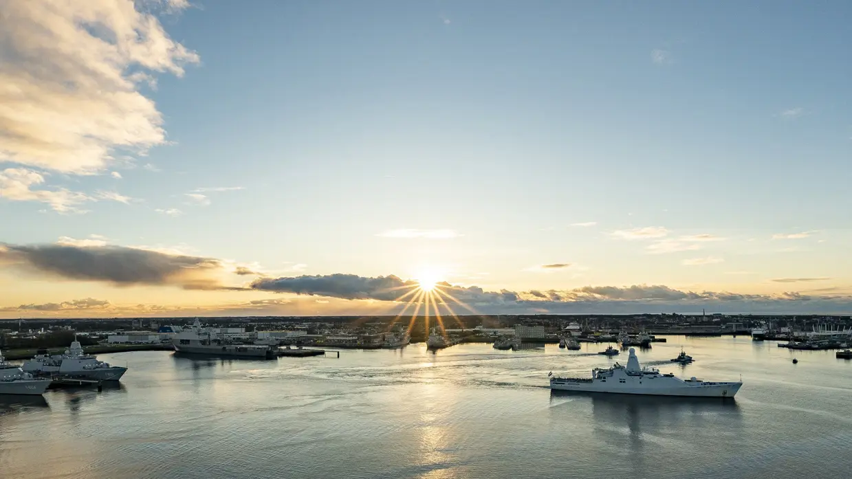 Panoramafoto van de Nieuwe Haven.