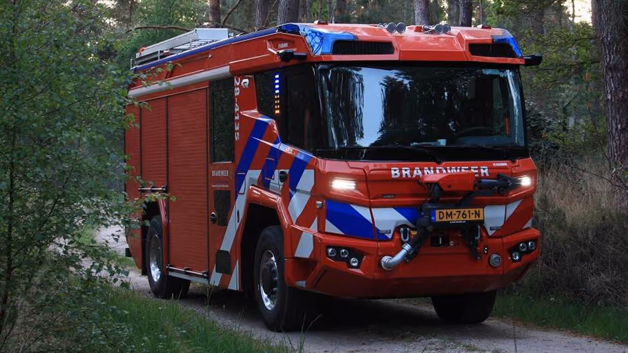 Brandweerwagen van Defensie.