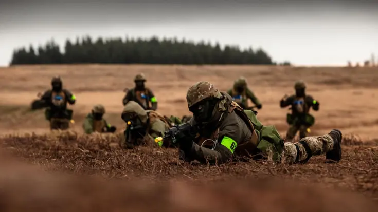 Training van Oekraïense militairen.