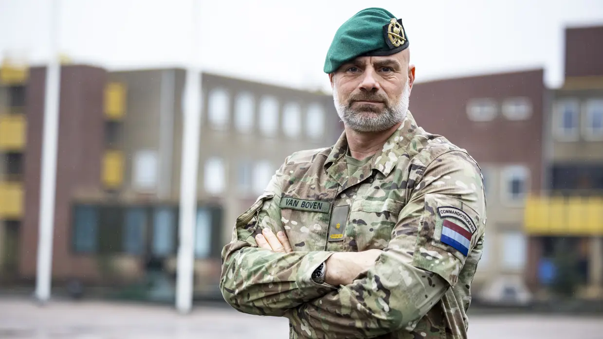 Portretfoto van majoor Onno van Boven.