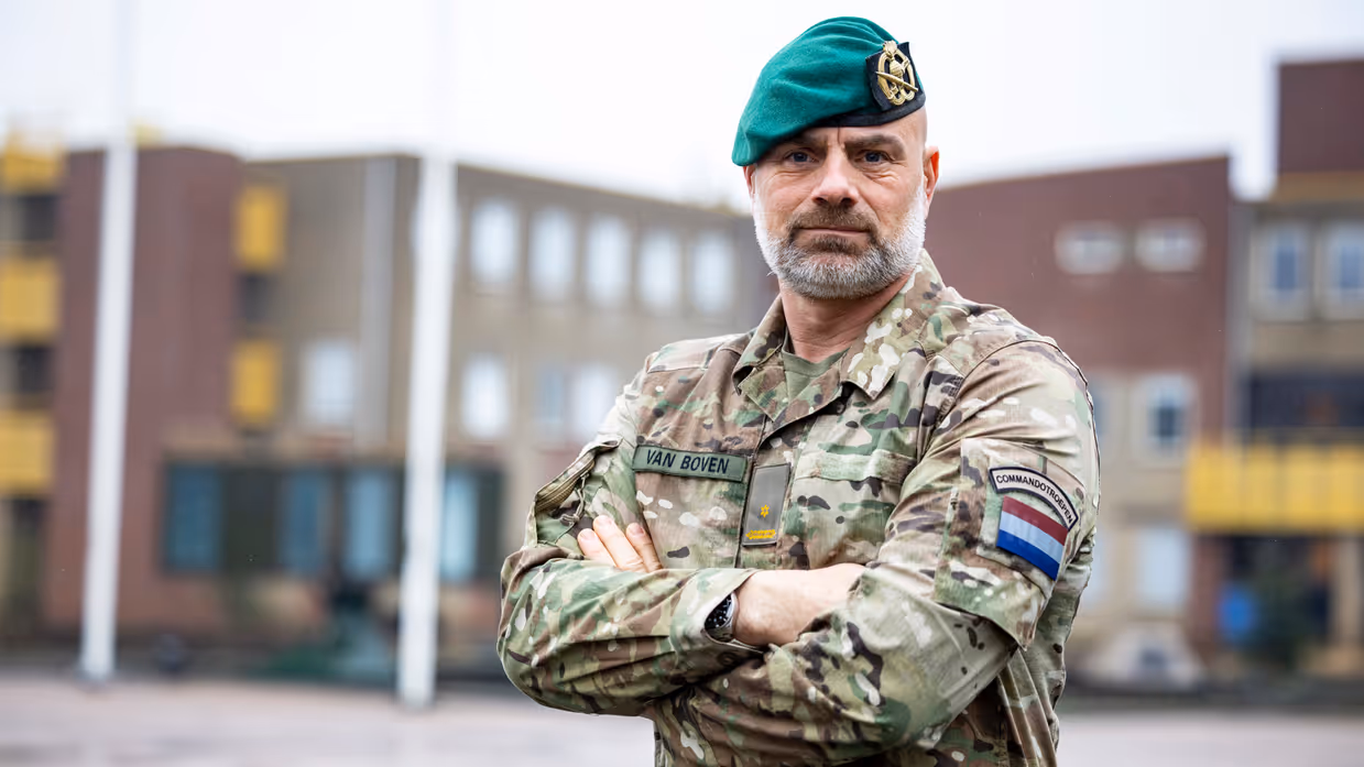 Portretfoto van majoor Onno van Boven.