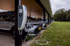 Een elektrische dienstauto.