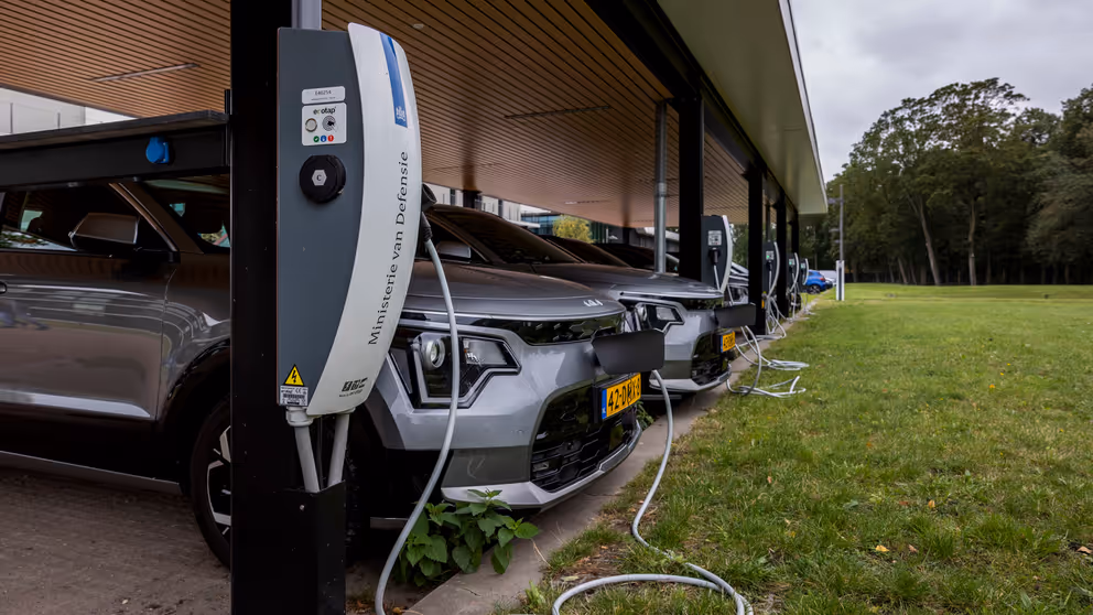 Een elektrische dienstauto.