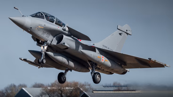 Een Rafale B van de Franse luchtmacht.