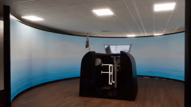 Een impressie van 2 ruimtes in de toekomstige onderzeeboot.