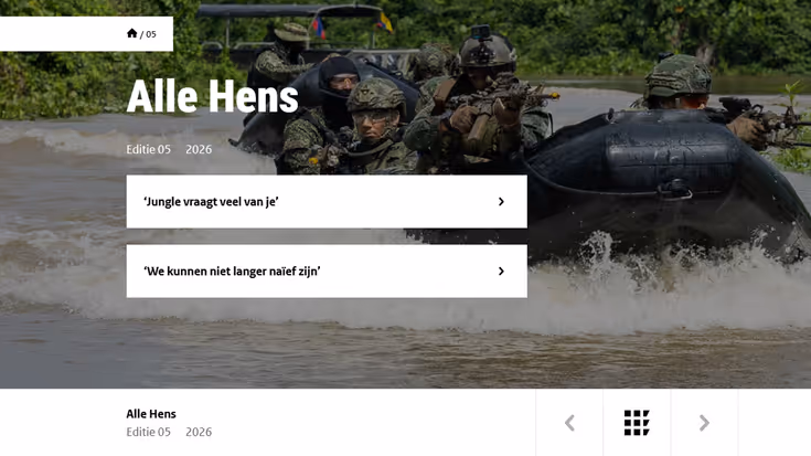 Indexpagina van de nieuwe Alle Hens