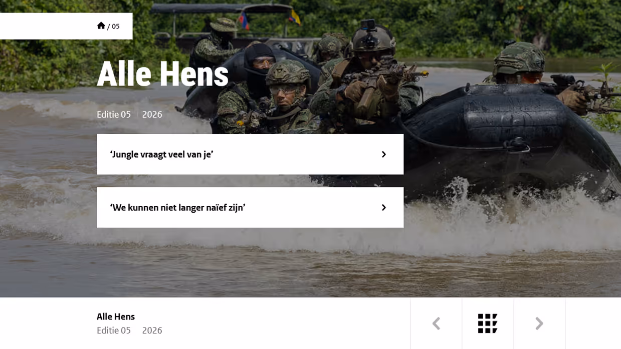 Indexpagina van de nieuwe Alle Hens