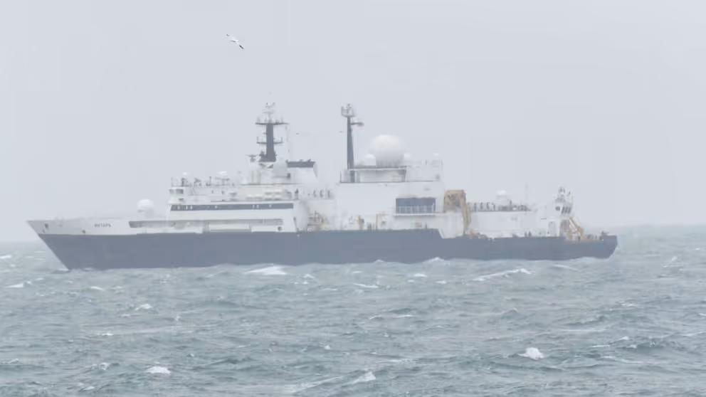 Het Russische onderzoeksschip