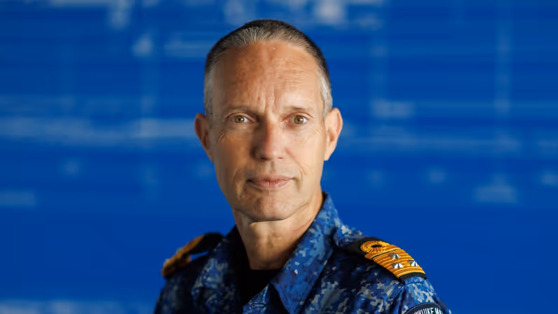 Commandant Zeestrijdkrachten vice-admiraal Harold Liebregs.
