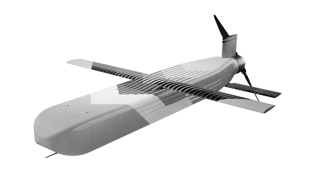 Visual van een anti-drone systeem.