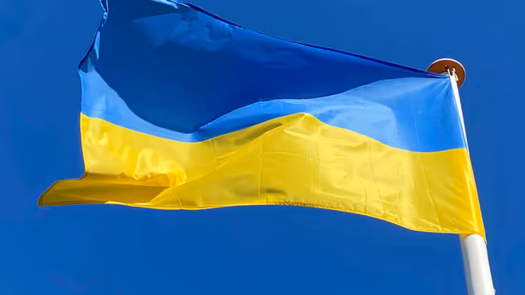 Vlag van Oekraine.