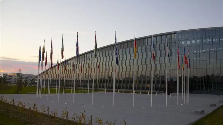 Het hoofdkwartier van de NAVO in Brussel