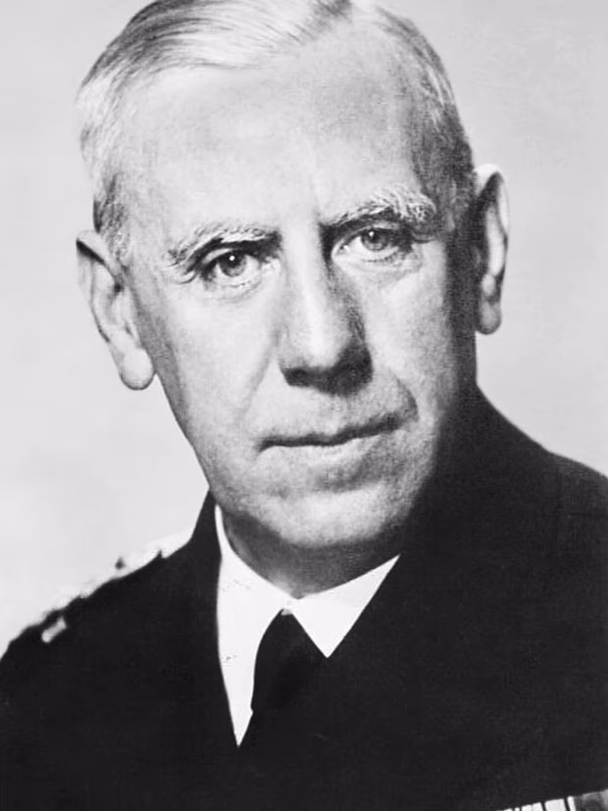 Een Duitse hoge militair in uniform. 