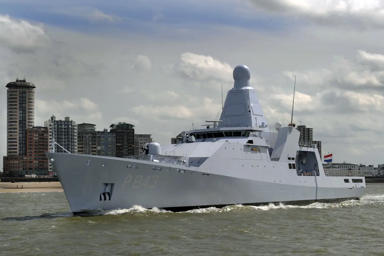 Patrouilleschip Zr.Ms. Groningen.