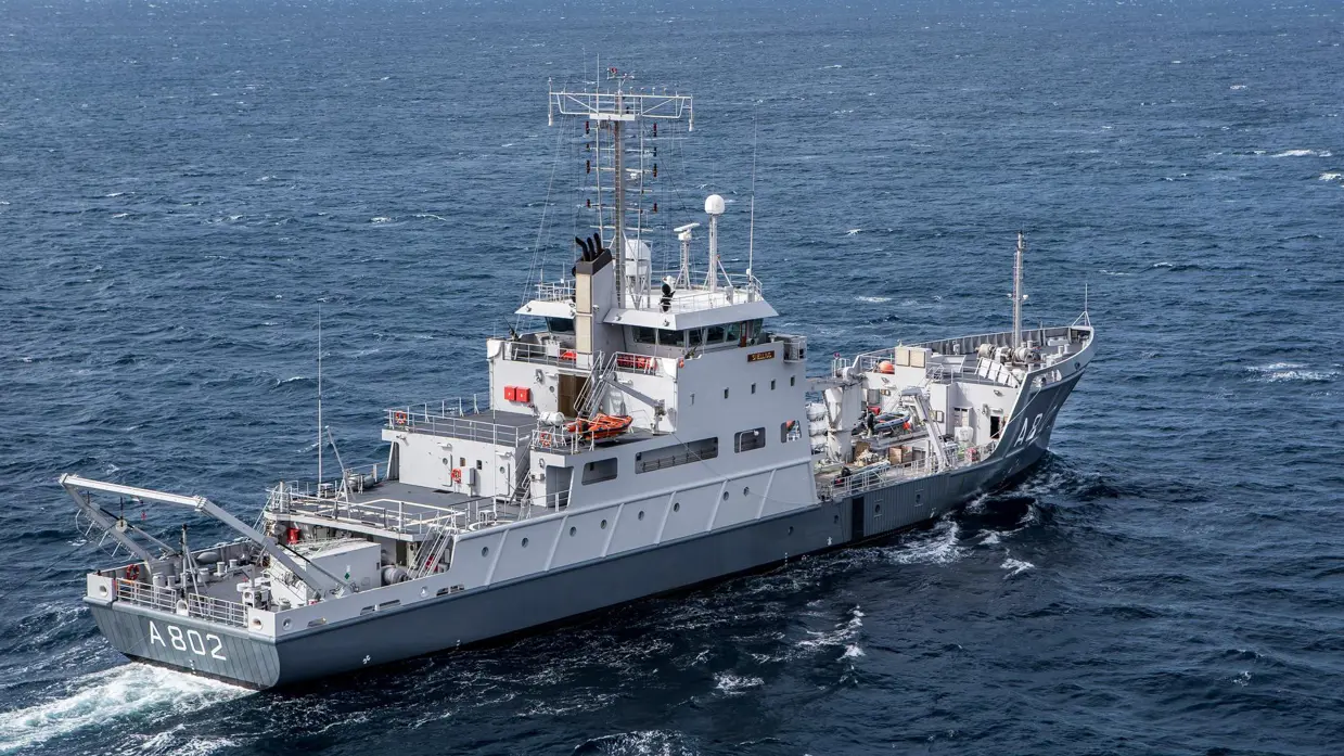 Hydrografisch opnemingsvaartuig Zr.Ms. Snellius.